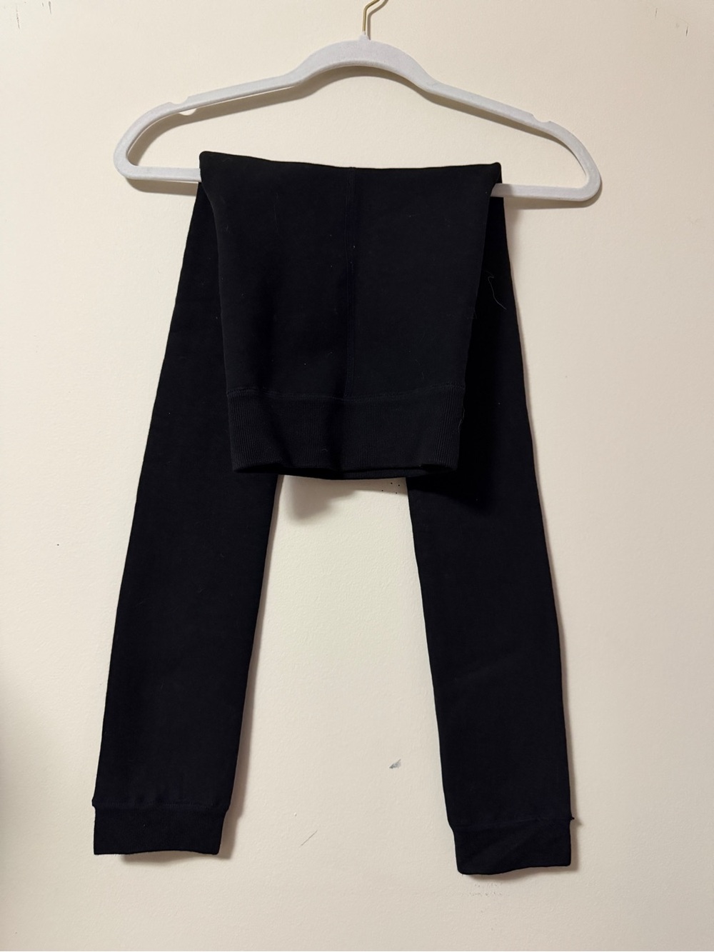BearPaw Black Thermal Leggings with Elastic Waist